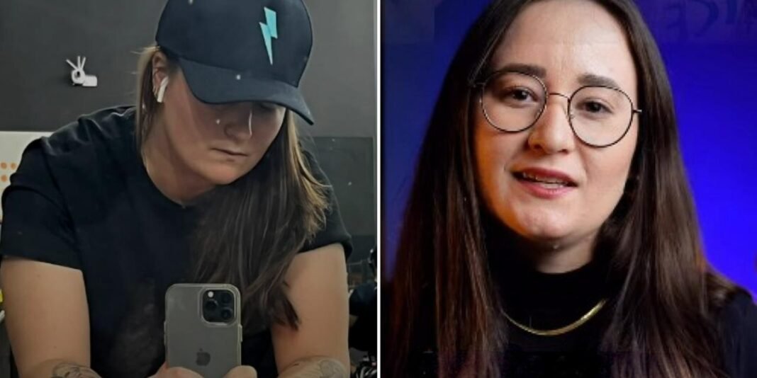 Mulher com expressão serena reflete sobre sua jornada de fé e transformação pessoal.
