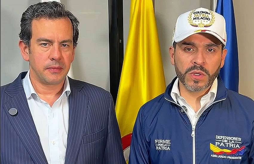 Presidente Abelardo De La Espriella em área de desastre