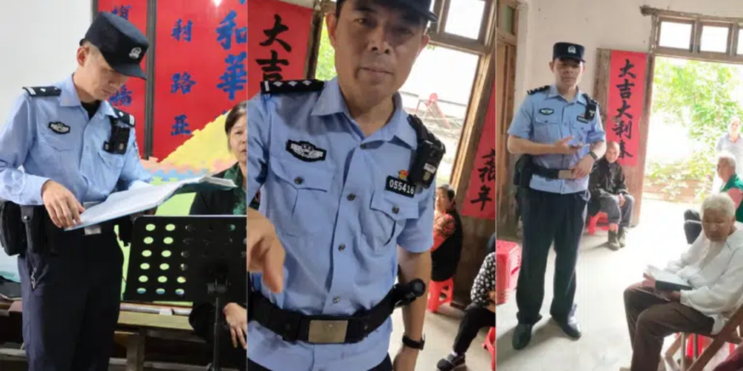 Ambiente de uma igreja doméstica na China com tom sóbrio