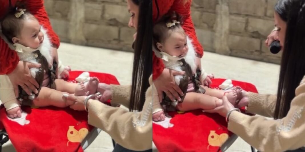 Momento de oração em um ambiente de igreja na Argentina