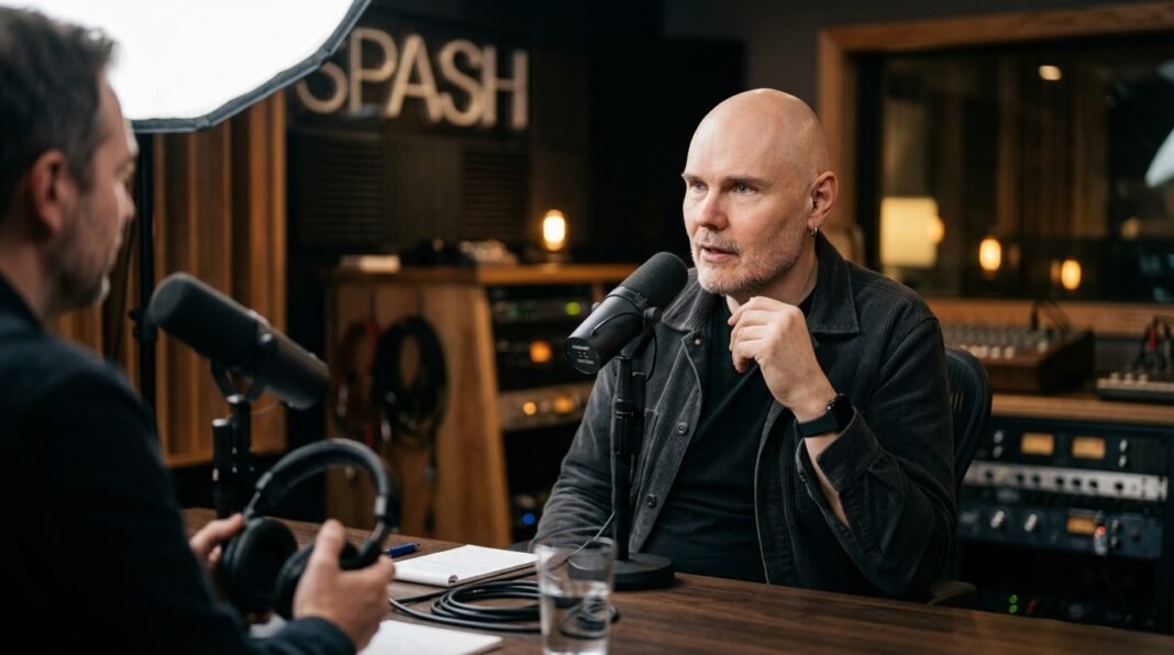 Billy Corgan participando de um podcast