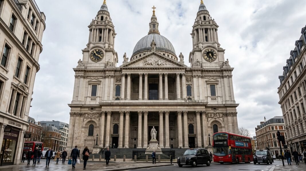 Vista externa da Catedral de St. Paul em Londres