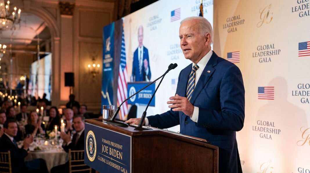 Joe Biden discursando durante evento da Planned Parenthood em Delaware