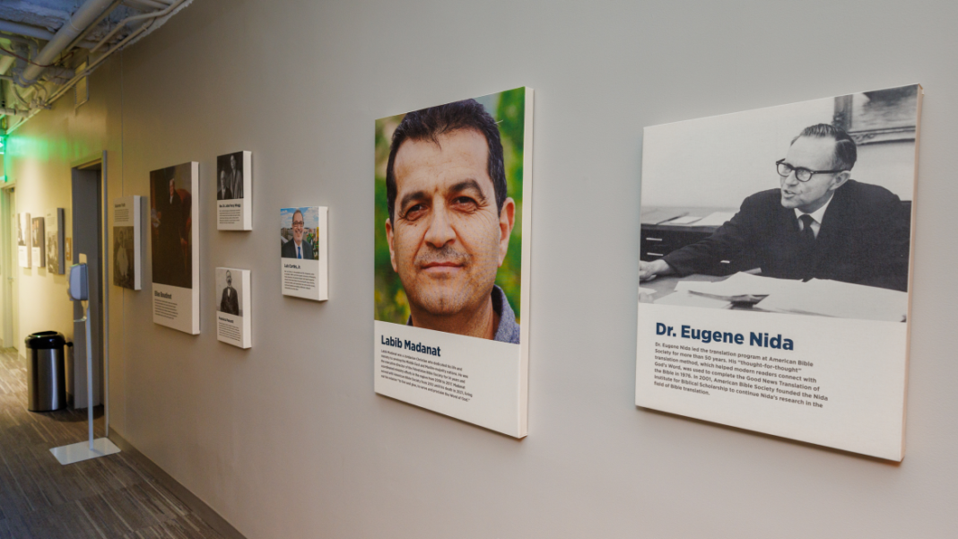 Mural Changemakers na sede da American Bible Society em Filadélfia
