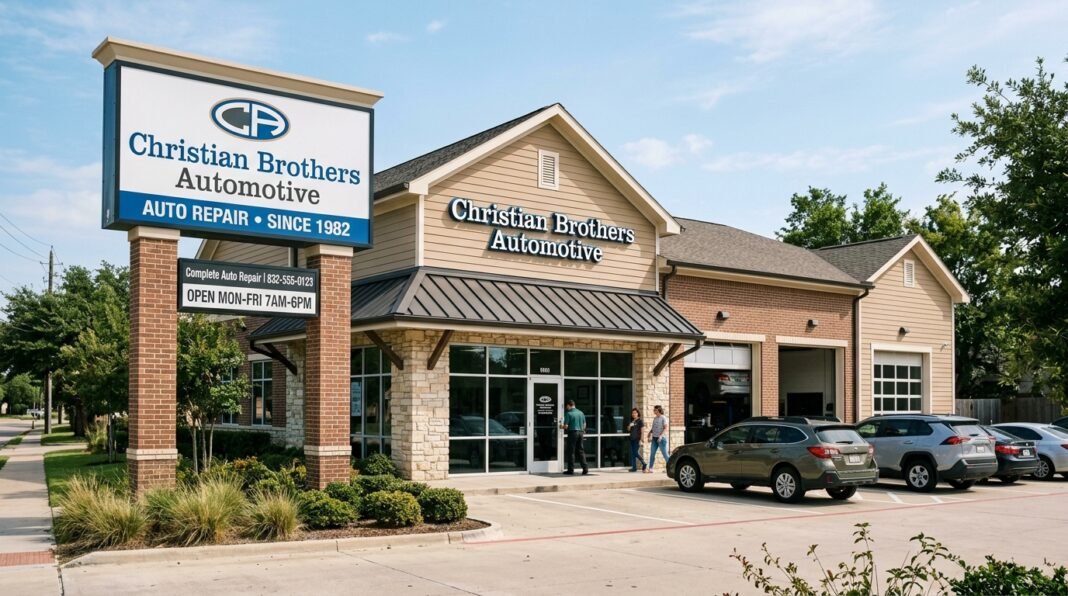 Fachada de unidade da rede Christian Brothers Automotive